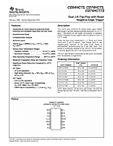 DataSheet CD74HCT73 pdf