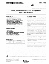 DataSheet MPA4609 pdf