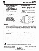 DataSheet MSP430F11x pdf