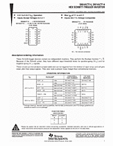 DataSheet SN74ACT14 pdf