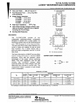 DataSheet TLC139M pdf