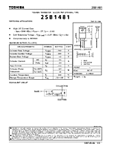 DataSheet 2SB1481 pdf