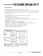 DataSheet TA7245BP pdf