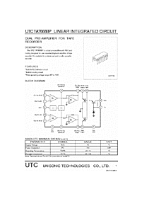 DataSheet TA7668BP pdf