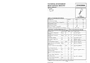 DataSheet ZVN3306A pdf