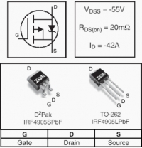 Irf4905 схема включения